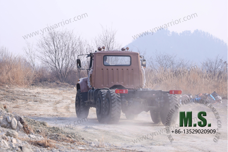 Dongfeng إطار خلفي فردي لشاحنة الطرق الوعرة 6x6 11 طن للاستخدام لأغراض خاصة اختبار على الطرق الوعرة