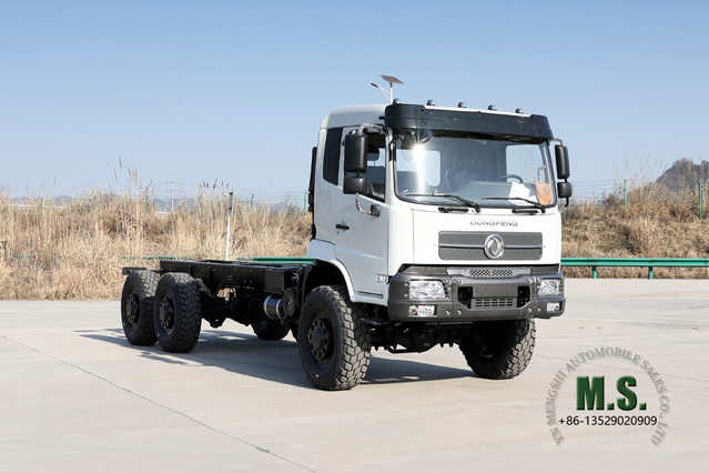 Dongfeng هيكل الشاحنة 6*6_Flathead 260HP Mountain Forest للطرق الوعرة هيكل الشاحنة_5.5 M صندوق شحن تصدير هيكل السيارة الخاصة