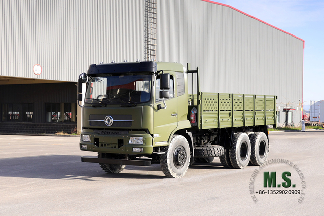 6 × 4 Dongfeng شاحنة للطرق الوعرة _ 210 حصان، شاحنة نقل ذات رأس مسطح نصف كابينة _ Dongfeng تصدير مركبة خاصة