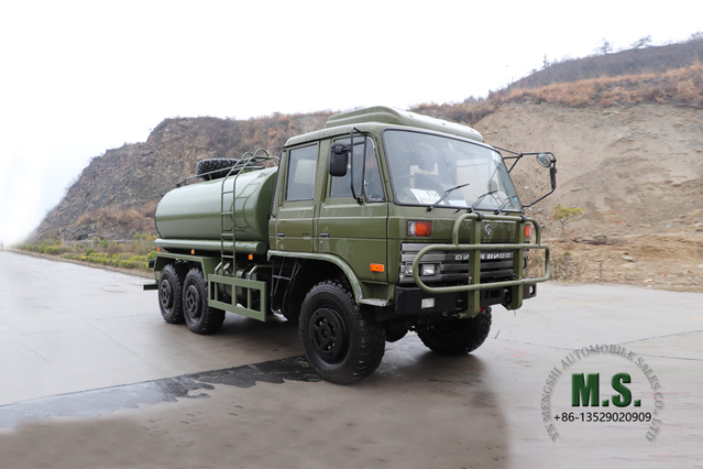 190Hp 10m³ 6x6 شاحنة صهريج للطرق الوعرة _ 10000 لتر Dongfeng خزان سعة محرك الكمون لشاحنة خزان المياه لأي محتوى من المواد الكيميائية والوقود النفطي_سعر المصنع مباشرة