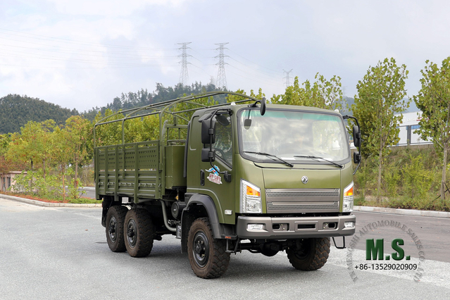 Flathead EQ240 Dongfeng شاحنة الطرق الوعرة 6WD _EQ2082 مركبة الديزل للطرق الوعرة_ Dongfeng شاحنة الطرق الوعرة المدنية ذات الدفع الرباعي 6 × 6 للتصدير