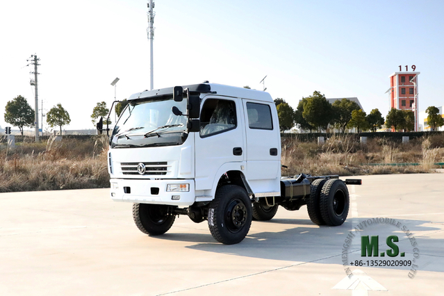 أربعة محركات Dongfeng هيكل الشاحنة_4*4 كابينة مزدوجة الصف هيكل شاحنة خفيفة تحويلية مخصصة_AWD شاحنة الطرق الوعرة تصدير الشركة المصنعة للمركبات الخاصة