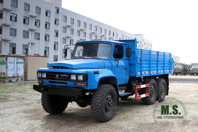 6*6 Dongfeng شاحنة تفريغ الديزل ذات الرأس الطويل 5T _ 6WD EQ2100 تفريغ النقل البري _ Dongfeng الشركة المصنعة لشاحنة التصدير الخاصة