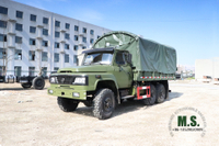 Dongfeng EQ2100 6*6 شاحنة للطرق الوعرة _ Dongfeng كابينة مدببة ذات صف واحد 140 كابينة مع عمود مظلة من القماش المشمع _ شاحنة ذات ستة محركات للتصدير، مركبة خاصة