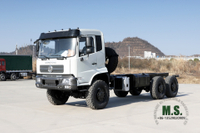 Dongfeng هيكل الشاحنة 6*6_Flathead 260HP Mountain Forest للطرق الوعرة هيكل الشاحنة_5.5 M صندوق شحن تصدير هيكل السيارة الخاصة