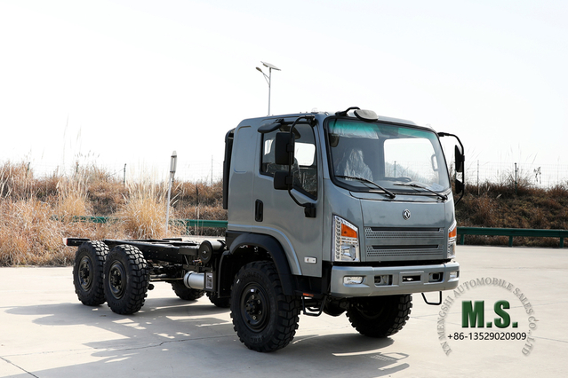 هيكل شاحنة الطرق الوعرة Bobcat 6*6 _ 210 حصان Dongfeng EQ2082E6D تحويل هيكل الطرق الوعرة_ الشركة المصنعة للمركبات الخاصة للتصدير ذات الدفع الرباعي