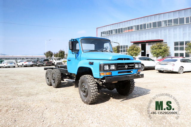 هيكل السيارة الخاصة للطرق الوعرة 6*6 EQ2082 _ Dongfeng هيكل الشاحنة المدببة 25Y _ 170 حصان هيكل الشاحنة ذات الدفع الرباعي هيكل التصدير الخاص