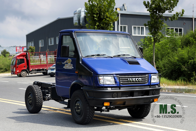 Blue Four Drive Iveco هيكل صغير للطرق الوعرة هيكل قصير الرأس متعدد الوظائف تصدير هيكل السيارة الخاصة
