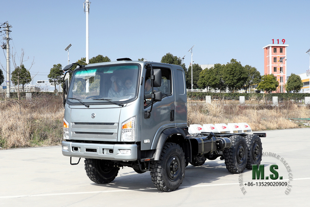 هيكل شاحنة الطرق الوعرة Bobcat 6*6 _ 210 حصان Dongfeng EQ2082E6D تحويل هيكل الطرق الوعرة_ الشركة المصنعة للمركبات الخاصة للتصدير ذات الدفع الرباعي