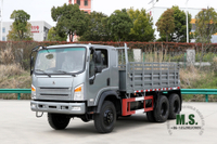 6*6 Dongfeng شاحنة خفيفة للمركبة _ 2.5T EQ2082 شاحنة مسطحة الرأس مطورة _ 6WD شاحنة صغيرة لتصدير إطارات الطرق السريعة، مركبة خاصة