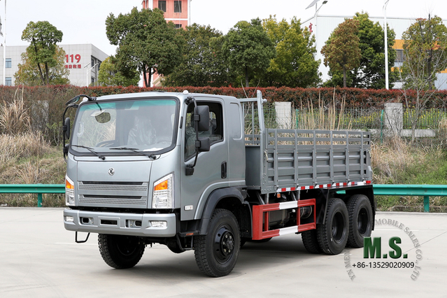 6*6 Dongfeng شاحنة خفيفة للمركبة _ 2.5T EQ2082 شاحنة مسطحة الرأس مطورة _ 6WD شاحنة صغيرة لتصدير إطارات الطرق السريعة، مركبة خاصة