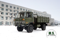  4X4 2070 Dongfeng Off Road Truck_153 Four Drive Flathead، كابينة صف واحد ونصف، شاحنة النقل_تصدير مركبة خاصة