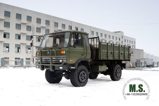  4X4 2070 Dongfeng Off Road Truck_153 Four Drive Flathead، كابينة صف واحد ونصف، شاحنة النقل_تصدير مركبة خاصة