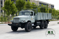 190 حصان Dongfeng EQ2100 Six Drive Off Road Truck_شاحنة ذات رأس مدبب بصف واحد مع أعمدة من القماش المشمع للبيع _ 6 × 6 مركبة تصدير للأغراض الخاصة