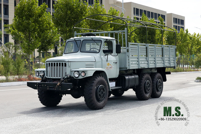 190 حصان Dongfeng EQ2100 Six Drive Off Road Truck_شاحنة ذات رأس مدبب بصف واحد مع أعمدة من القماش المشمع للبيع _ 6 × 6 مركبة تصدير للأغراض الخاصة