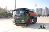 6*4 210hp شاحنة صهريج مياه _ Dongfeng شاحنة صهريج مياه ذات كابينة مسطحة للبيع _ Dongfeng تصدير مركبة خاصة