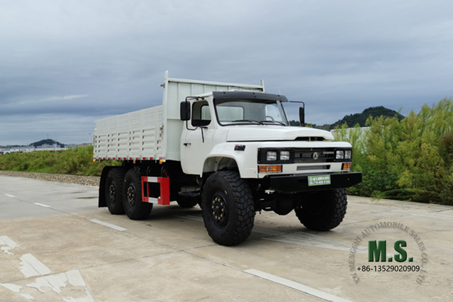 190 حصان 6 × 6 EQ2100 Dongfeng Truck_شاحنة ذات دفع سداسي صف واحد وزجاج مزدوج ورأس مدبب للطرق الوعرة _مركبة تصدير ذات أغراض خاصة AWD