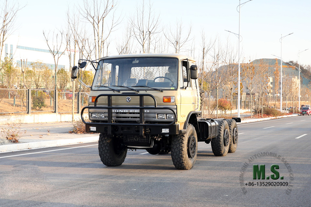 Dongfeng شاحنة للطرق الوعرة 6*6_ EQ2102 153 صف مسطح الرأس مصنع تحويل مركبات ديزل نصف كابينة Truck_Six wheel Drive شاحنة نقل تصدير مركبة خاصة