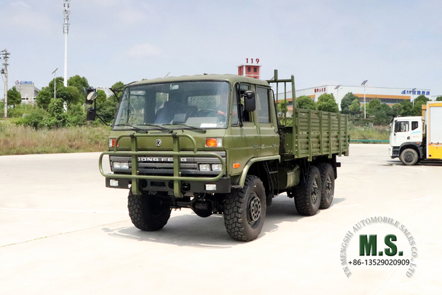 190 حصان EQ2102 6 × 6 Dongfeng شاحنة للطرق الوعرة_دفع بستة عجلات، صف مزدوج، كابينة 153، شاحنة نقل_مركبة للأغراض الخاصة للتصدير