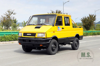 شاحنة إصلاح Iveco Power Rescue للإصلاح 4*4 بقوة 111 حصان، شاحنة إنقاذ هندسية بصف مزدوج برأس قصير، الشركة المصنعة لتحويل المركبات الخاصة للتصدير من Iveco