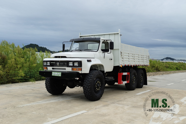 190 حصان 6 × 6 EQ2100 Dongfeng Truck_شاحنة ذات دفع سداسي صف واحد وزجاج مزدوج ورأس مدبب للطرق الوعرة _مركبة تصدير ذات أغراض خاصة AWD