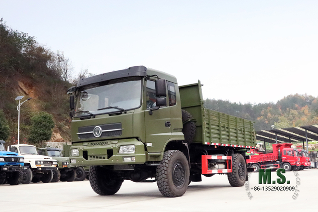 شاحنة قلابة ثقيلة 4×4_210HP 4WD Dongfeng شاحنة قلابة للطرق الوعرة _9T مركبة نقل للموقع والتعدين