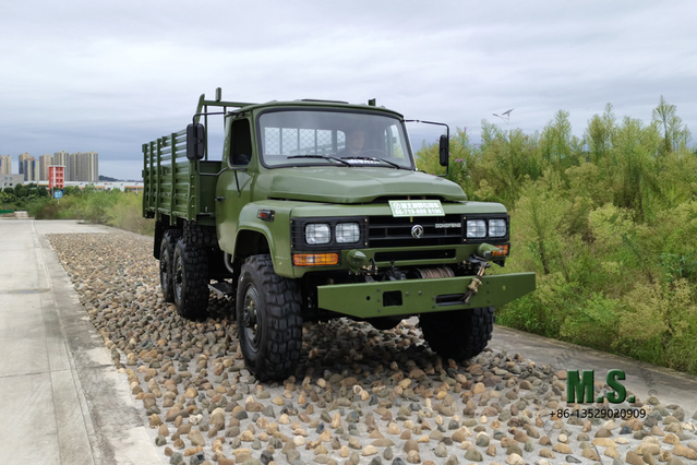 EQ2082E6D شاحنة الدفع الرباعي _ Dongfeng شاحنة الطرق الوعرة ذات الصف الواحد المدببة 140 _ 6×6 Dongfeng مركبة خاصة لتصدير الشاحنات حسب الطلب