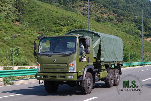 6×6 Dongfeng شاحنة الطرق الوعرة ذات الدفع الرباعي ذات الرأس المسطح_Bobcat 2.5T Diesel Personnel Carrier_ Dongfeng مركبة النقل البري 6*6