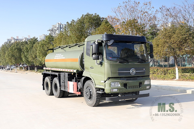 210hp Dongfeng شاحنة صهريج_6*4 ناقلة زيت الكابينة _10m³ ناقلة فول للبيع_6×4 شاحنة صهريج تصدير مركبة خاصة