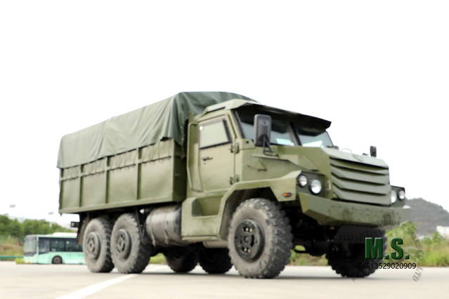 شاحنة بضائع ذات ستة عجلات على الطرق الوعرة محمية برأس طويل _ 6 * 6 ناقل طريق مدبب _ سيارة نقل بضائع خاصة للتصدير حسب الطلب