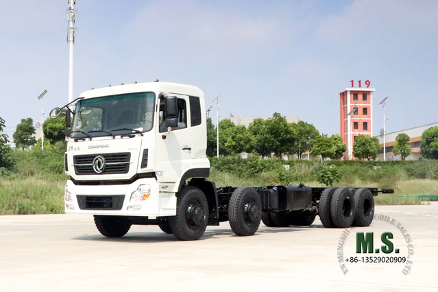 Dongfeng هيكل شاحنة خاص 8*4_4-محور Dongfeng هيكل تجاري_30T هيكل خاص للخدمة الشاقة مُعدل حسب الطلب للتصدير