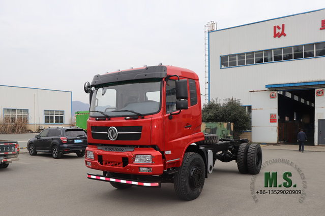 4×2 Dongfeng هيكل شاحنة قلابة _12T ناقل منجم واحد ونصف_240 حصان هيكل قلاب خاص للتصدير