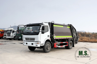 4*2 Dongfeng 9m³ شاحنة القمامة المضغوطة _ 4 × 2 شاحنة خفيفة مركبة الصرف الصحي البلدية_ تصدير الشركة المصنعة لمبيعات شاحنات القمامة الخاصة