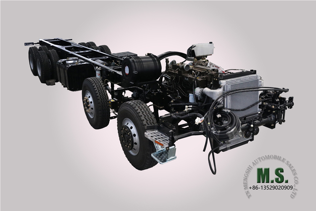 Dongfeng هيكل 8*4 من النوع الثالث_ الشركة المصنعة لتحويل هيكل شاحنة بضائع بقوة 420 حصان_تصدير هيكل السيارة للأغراض الخاصة