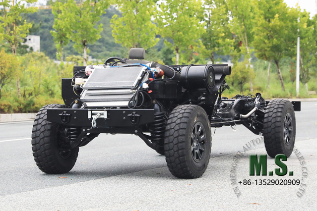 200 حصان 6.5 طن الوزن الإجمالي للوزن المستقل هيكل الدفعة chassis_right اليد ، بدوام كامل 4x4 ، المعيار العسكري ، محرك Cummins ، Allison Automatic Transmission_Manufacture Direct