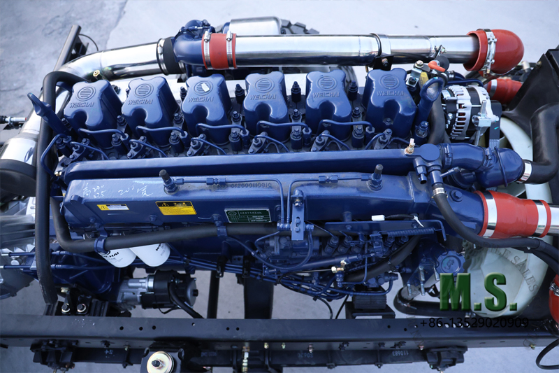 هيكل دوار 340 حصانًا للحافلة المثبتة على wechai هيكل دوار بقوة 6 &times; 6 