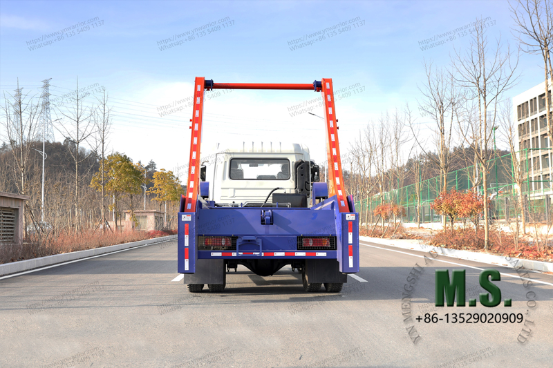 الجهة الأمامية لوادر اللودر القمامة الشاحنة الخلفية المنظر اللودر 