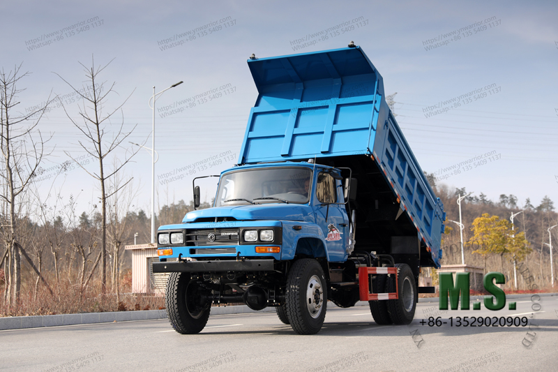 Dongfeng تفريغ شاحنة مع مربع شحن مرفوع 