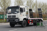 266 حصان الوزن 18 طن الوزن الإجمالي Dongfeng 4x2 Flatbed Road Rescue Truck_ إطار طبقة مزدوجة ، انبعاث EURO-2 ، متين للغاية ، إطار طبقة مزدوجة للغاية