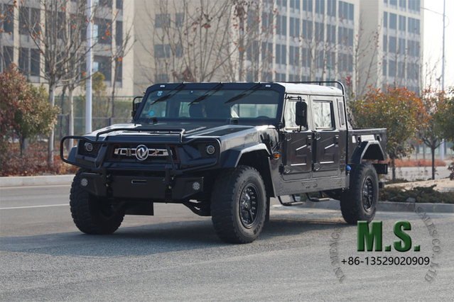 195 حصانًا، 4 أطنان من الوزن الإجمالي للسيارة Dongfeng 4x4 للطرق الوعرة M-hero Jeep_Top المواصفات، نظام تعليق مستقل، فرامل مركزية ABS، محرك Cummins، إطار احتياطي لخزان الوقود الإضافي، إطار احتياطي من المصنع مباشرة