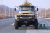 قوة 260 حصانًا، وزن إجمالي 26 طنًا 6 × 6 للطرق الوعرة Dongfeng هيكل الشاحنة مع الكابينة مع مأخذ الطاقة، ونش كهربائي أمامي، محرك Cummins ذو الحقن الميكانيكي، شبكة واقية على الأضواء، لشاحنة الحفر
