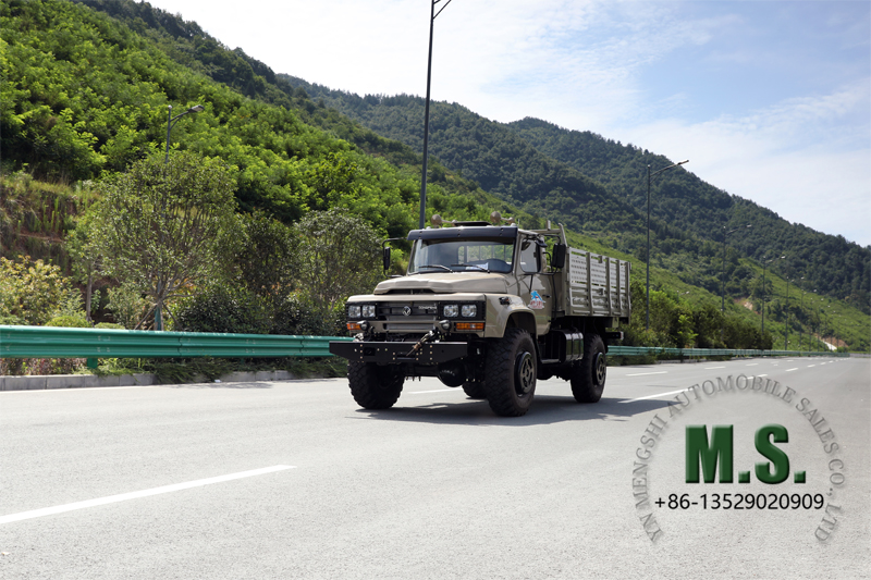 Dongfeng شاحنة إطارات خلفية 4 × 4 الكلاسيكية ، شاحنة متينة شاحنة بسيطة
