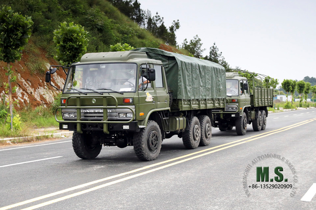 Dongfeng EQ2102N مزدوج الصفوف للطرق الوعرة Truck_6 * 6 الدفع بجميع العجلات 153 ناقلة جنود عالية الخلط ثنائية الصفوف