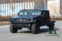 195Hp 4T GVW Dongfeng 4x4 للطرق الوعرة لجميع التضاريس هيكل سيارة M-hero Jeep Chassis_Cummins المحرك العسكري المدرع عالي الحركة هيكل السيارة تعليق مستقل مساعد مدعوم بإطارات مسطحة_الشركة المصنعة