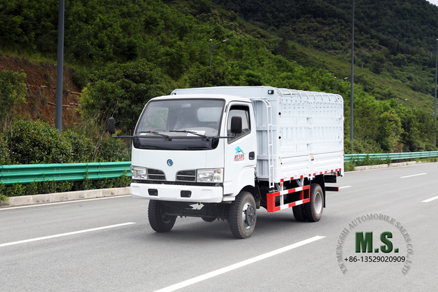 Dongfeng شاحنة ذات صف واحد خفيف Truck_4 * 4 للطرق الوعرة Truck_Box Stake Truck للبيع