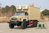 190 حصانًا 10 طن من الوزن الإجمالي Dongfeng 6x6 على الطرق الوعرة الشاحنة من نوع الشاحن