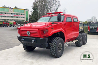 300 حصان 15 طن من الوزن الإجمالي للسيارة 6x6 مدرعة للطرق الوعرة Dongfeng هيكل M-hero مع محرك Cabin_Cummins المحارب للاستخدام العسكري، مدرعة مقاومة للرصاص، CTIS_Manufacturer Direct Red